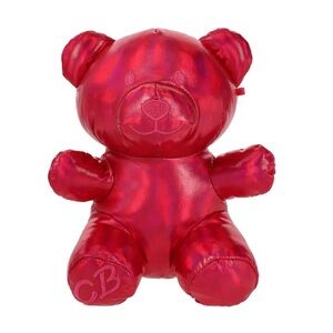 Candy Gummy Bear Metallic Plush 8 inch - RED / FUSCHIA